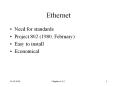 Ethernet PowerPoint PPT Presentation