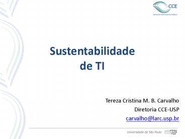 Sustentabilidade de TI