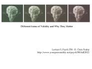 Different forms of Validity and Why They Matter