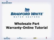 Wholesale Part Warranty-Online Tutorial