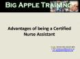 Advantages of being a Certified Nurse Assistant PowerPoint PPT Presentation