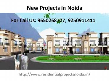 Residential Projects In Greater Noida @9650268727