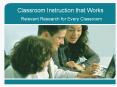 Classroom Instruction that Works PowerPoint PPT Presentation