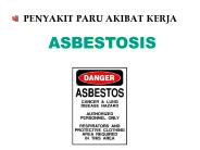 PENYAKIT PARU AKIBAT KERJA