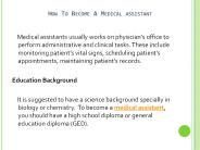 How To Become A Medical Assistant