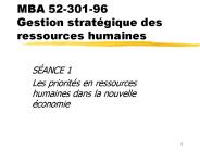 MBA 52-301-96 Gestion strat
