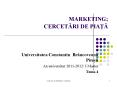 MARKETING; CERCETARI DE PIATA PowerPoint PPT Presentation