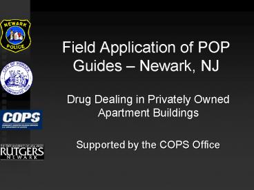 Field Application of POP Guides 