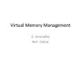 Virtual Memory Management PowerPoint PPT Presentation