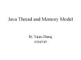 Java Thread and Memory Model PowerPoint PPT Presentation