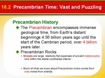 18.2 Precambrian Time: Vast and Puzzling