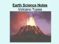 Earth Science Notes Volcano Types PowerPoint PPT Presentation
