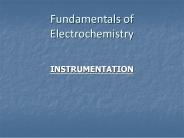 Fundamentals of Electrochemistry