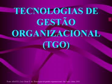 TECNOLOGIAS DE GEST