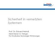 Sicherheit in vernetzten Systemen