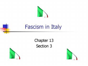 Fascism in Italy