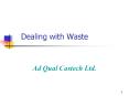 Dealing with Waste PowerPoint PPT Presentation