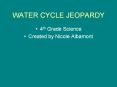 WATER CYCLE JEOPARDY PowerPoint PPT Presentation