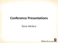 Conference Presentations PowerPoint PPT Presentation
