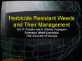 Herbicide Resistant Weeds and Their Management Eric P. Prostko and A. Stanley Culpepper Extension Weed Specialists The University of Georgia PowerPoint PPT Presentation