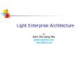 Light Enterprise Architecture PowerPoint PPT Presentation