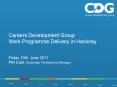 Careers Development Group Work Programme Delivery in Hackney PowerPoint PPT Presentation