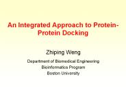 An Integrated Approach to Protein-Protein Docking