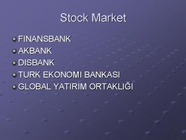 Stock Market