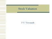 Stock Valuation
