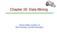 Chapter 26: Data Mining