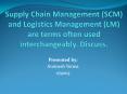 Supply Chain Management (SCM) and Logistics Management (LM) are terms often used interchangeably. Discuss. PowerPoint PPT Presentation