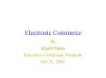 Electronic Commerce PowerPoint PPT Presentation
