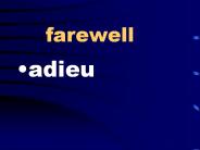 farewell