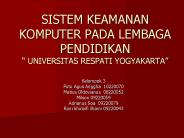 SISTEM KEAMANAN KOMPUTER PADA LEMBAGA PENDIDIKAN 