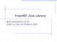 FreeHEP Java Library
