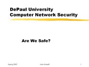 DePaul University Computer Network Security