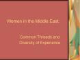 Women in the Middle East: PowerPoint PPT Presentation