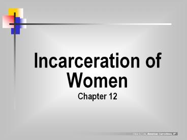 Incarceration of Women