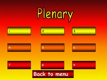 ICT plenary analysis