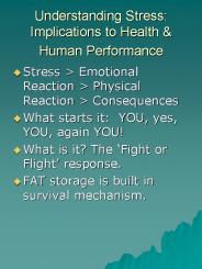 Understanding Stress: Implications to Health