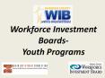 Workforce Investment Boards- Youth Programs PowerPoint PPT Presentation