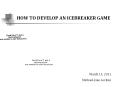HOW TO DEVELOP AN ICEBREAKER GAME PowerPoint PPT Presentation