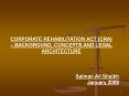 CORPORATE REHABILITATION ACT (CRA)  PowerPoint PPT Presentation