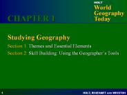 Studying Geography