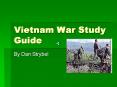 Vietnam War Study Guide PowerPoint PPT Presentation