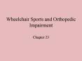 Wheelchair Sports and Orthopedic Impairment PowerPoint PPT Presentation