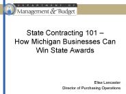 State Contracting 101 
