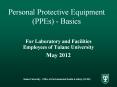 Personal Protective Equipment (PPEs) - Basics PowerPoint PPT Presentation