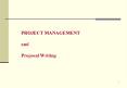 PROJECT MANAGEMENT and Proposal Writing PowerPoint PPT Presentation