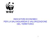 INDICATORI ECONOMICI PER LA SALVAGUARDIA E VALORIZZAZIONE DEL TERRITORIO
